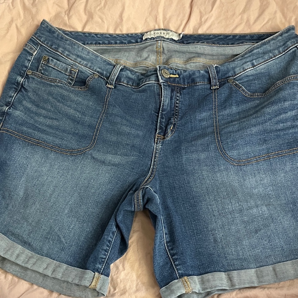 Torrid Blue Denim Jean Shorts
